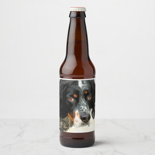Setter Brew Bierflaschenetikett (Vorderseite)