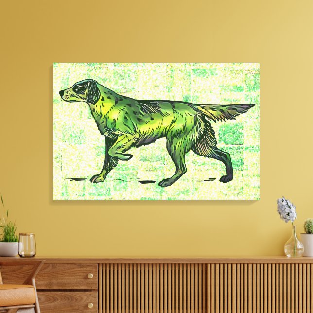 Setter Dog Leinwanddruck (Insitu (Wohnzimmer))