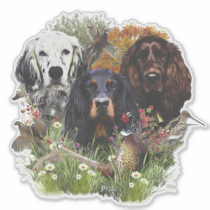 Setter-Familie Aufkleber