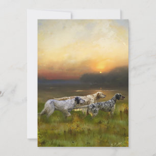 Setter-Familie Einladung