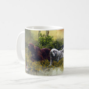 Setter-Familie Kaffeetasse