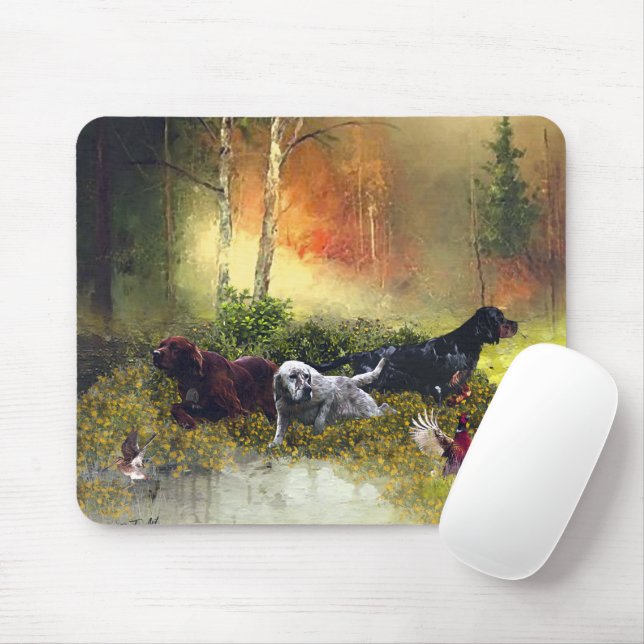 Setter-Familie Mousepad (Mit Mouse)