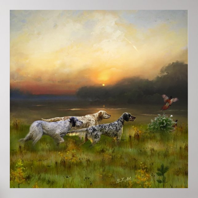 Setter-Familie Poster (Vorne)