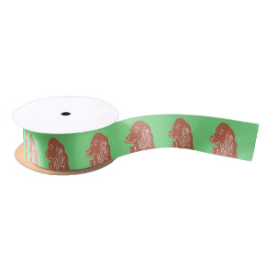 Setter-grünes Satin-Band Satinband