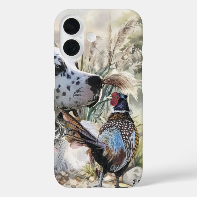 Setter & Pheasant Case-Mate iPhone Hülle (Rückseite)