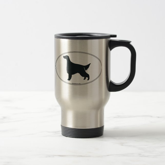 Setter-Silhouette Reisebecher (Rechts)