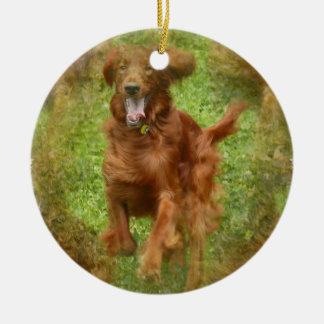 Setter-Verzierung Keramikornament