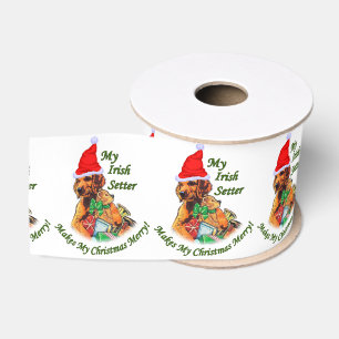 Setter-Weihnachten Ripsband