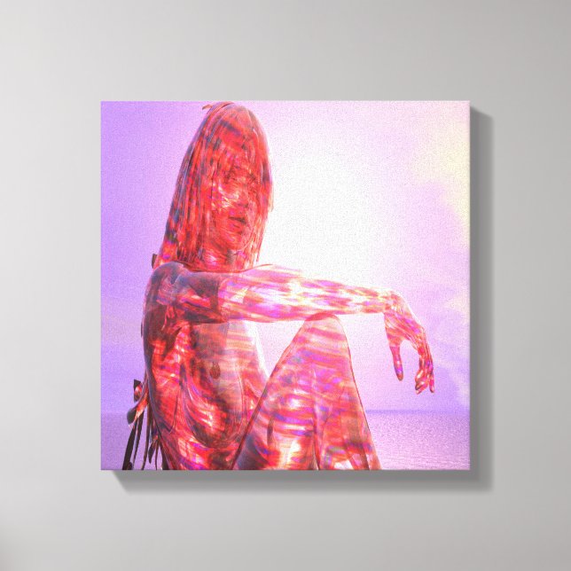 Setting Sun Leinwanddruck (Vorderseite)