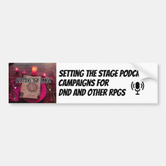 Setting the Stage Podcast-Aufkleber Autoaufkleber