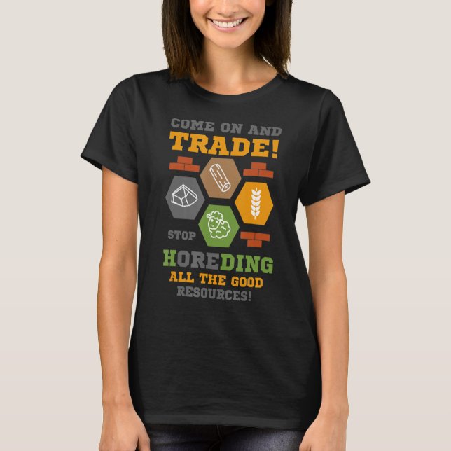 Settler oder Dice für Gesellschaftsspiele und Roll T-Shirt (Vorderseite)
