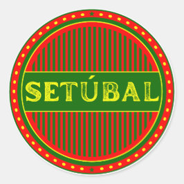 Setúbal City Pride Emblem – Portuguese Identity Runder Aufkleber