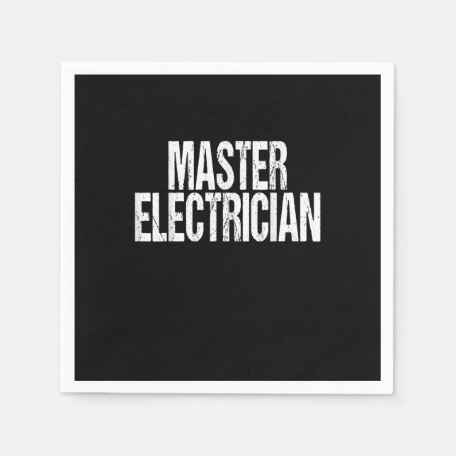 Setup-Team für Master-Elektrogeräte Serviette (Vorderseite)