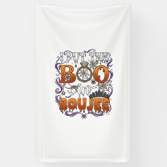 Setze Boo Boujee Halloween Diamant Ring Krone_1 Banner (Vertikal)