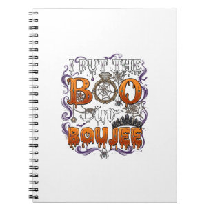 Setze Boo Boujee Halloween Diamant Ring Krone_1 Notizblock
