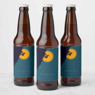 Setze deine Grenzen um Inspiration Bierflaschenetikett