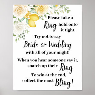 Setze einen Ring darauf Lemon&Roses Duschspiel Sch Poster