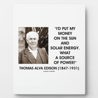 Setze mein Geld auf Sonnenenergie als Energiequell Fotoplatte