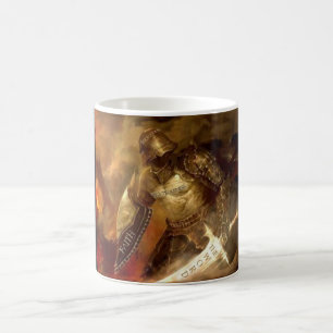 Setzen Sie an die Rüstung der Gott-Krieger-Tasse Tasse