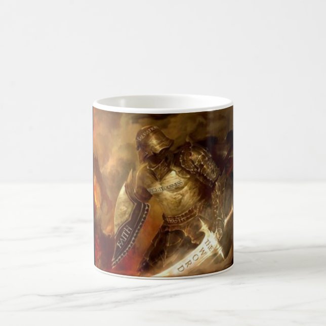 Setzen Sie an die Rüstung der Gott-Krieger-Tasse Tasse (Mittel)