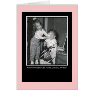 Setzen Sie an Ihre großen Mädchen-Hosen