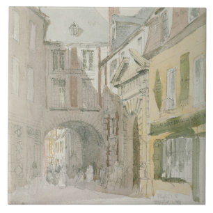 Setzen Sie Barthelme, Paris, c.1829 (w/c u. graue Fliese