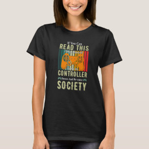 Setzen Sie Controller runter, um in den Gesellscha T-Shirt