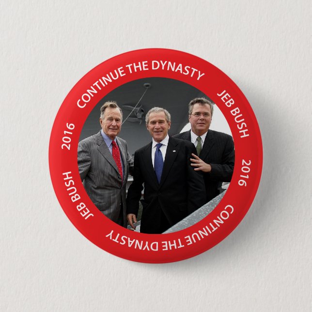 Setzen Sie den Knopf Dynastie-Jeb Bushs 2016 fort Button (Vorderseite)