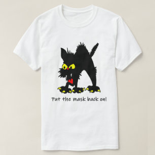 Setzen Sie die Maske zurück auf die soziale Dista T-Shirt