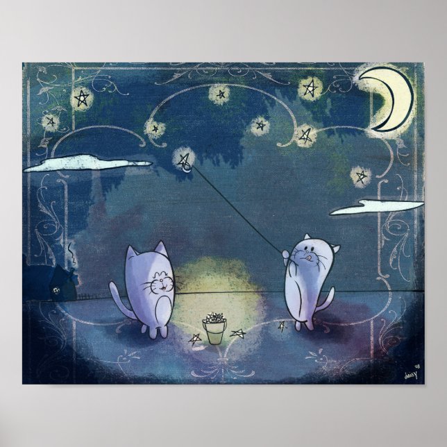 Setzen Sie die Sterne in ihre Sky Print Poster (Vorne)