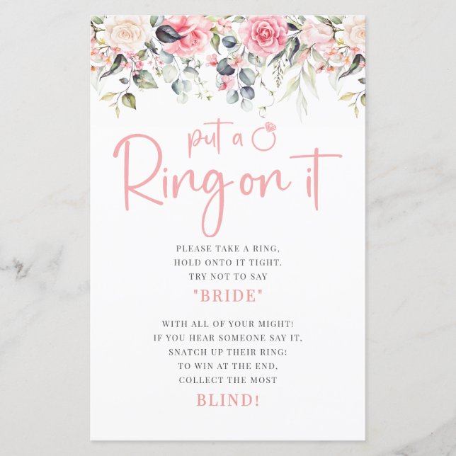 Setzen Sie einen Ring auf das Brautparty (Vorderseite)