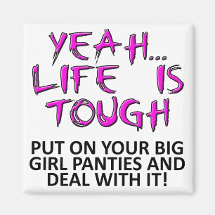 Setzen Sie Ihre großen Girl-Panties in den sonnig Magnet