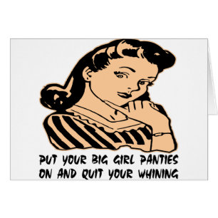 Setzen Sie Ihren großen Mädchen-Schlüpfer an und