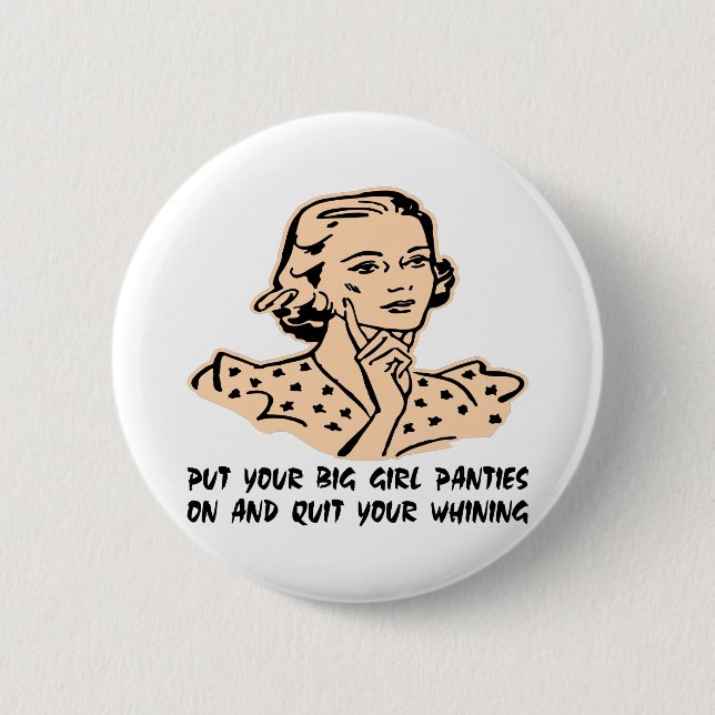 Setzen Sie Ihren großen Mädchen-Schlüpfer an und Button (Vorderseite)