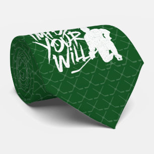 Setzen Sie Ihren Willen (Hockey) Neck Tie Krawatte