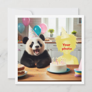 Setzen Sie mein Gesicht in das Bild, Panda und Kin Karte