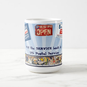 Setzen Sie Service zurück in USPS ein Kaffeetasse