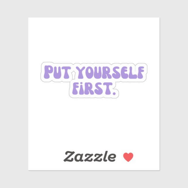 Setzen Sie sich an die erste Stelle Aufkleber (Blatt)