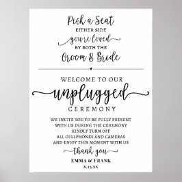 Setzen Sie sich ein unabhängiges Zeremoniezeichen. Poster