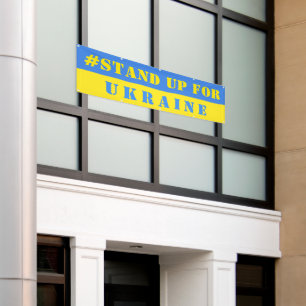 Setzen Sie sich für die Ukraine Banner Unterstützu