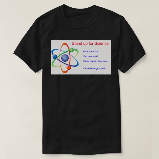 Setzen Sie sich für Wissenschaft ein T-Shirt (Design vorne)
