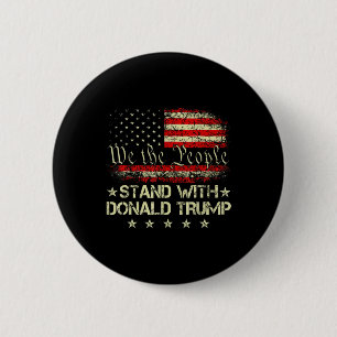 Setzen Sie sich mit Donald Trump 2024-Unterstützun Button