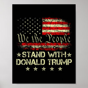 Setzen Sie sich mit Donald Trump 2024-Unterstützun Poster