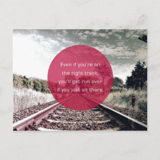 Setzen Sie sich nicht | Motivierend Angebot Postkarte