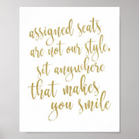 Setzen Sie sich überall hin, wo Sie Lächeln Glitze