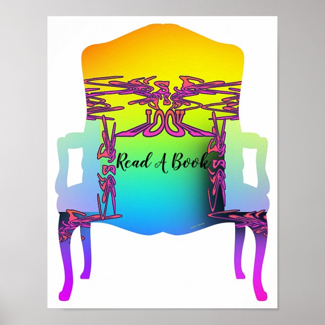 Setzen und lesen Sie ein Buchposter Poster (Vorne)