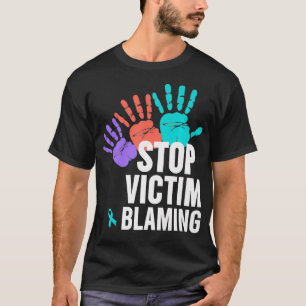 Seual Assault Awareness Stopp Victim Schuld Prem T-Shirt