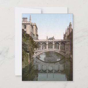 Seufzerbrücke in Cambridge, England (c. 1900) Postkarte
