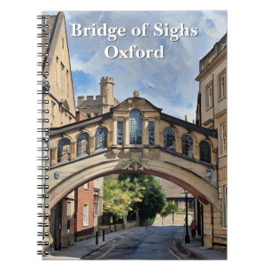 Seufzerbrücke in Oxford Akrylgemälde Notizblock