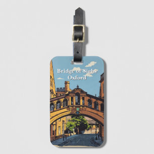 Seufzerbrücke in Oxford Poster Paint Gepäckanhänger